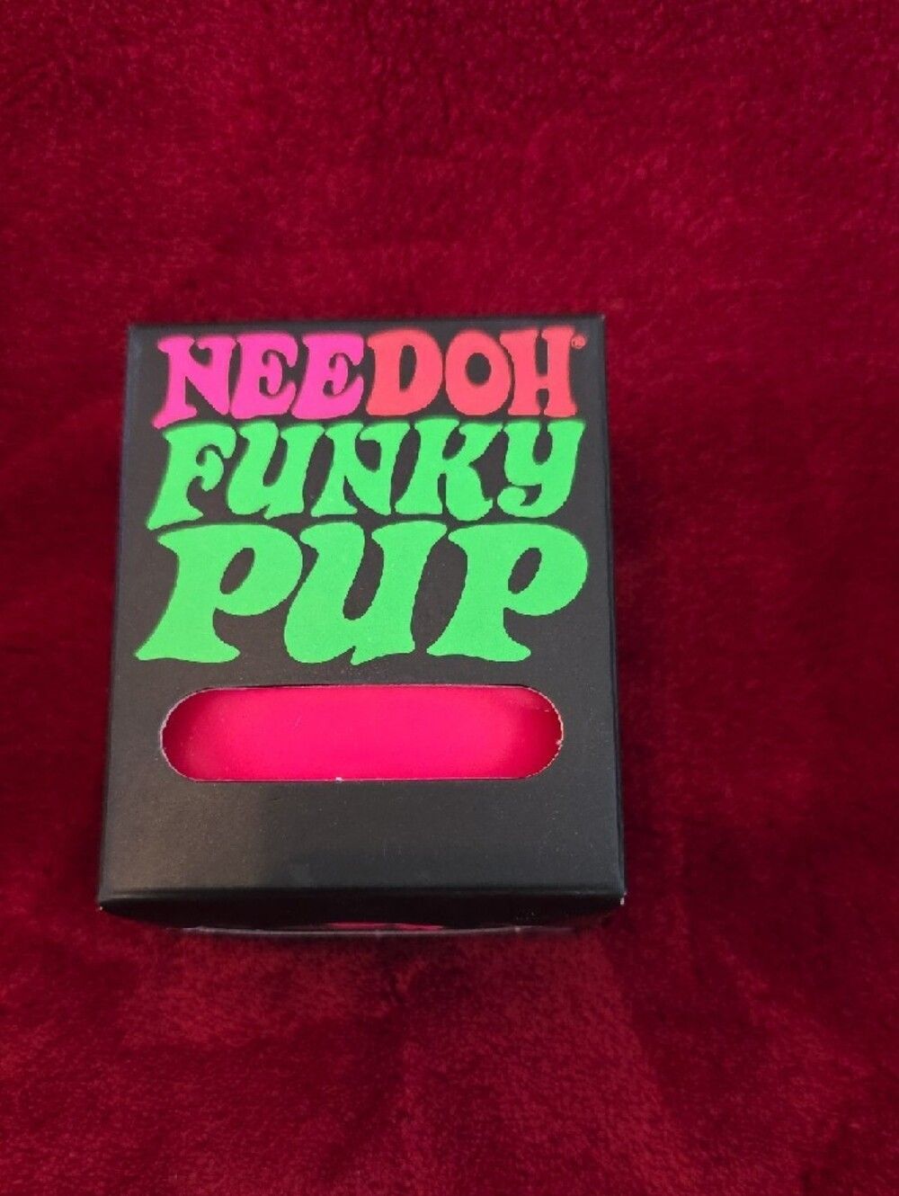 Schylling NeeDoh Funky Pup Squeeze Toy - Hot Pink - Picture 3 of 6